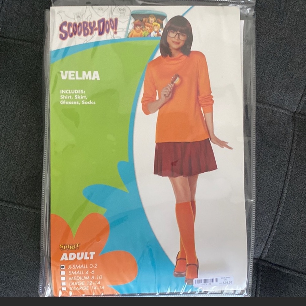 Scooby Doo Velma extra small costume Adult